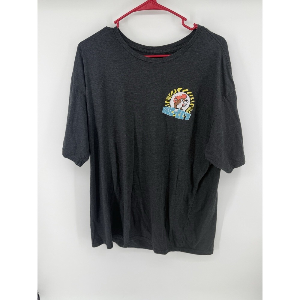 Buc-ee's Men's 2XL Graphic T-Shirt Beach Off Road Jeep Beaver Charcoal